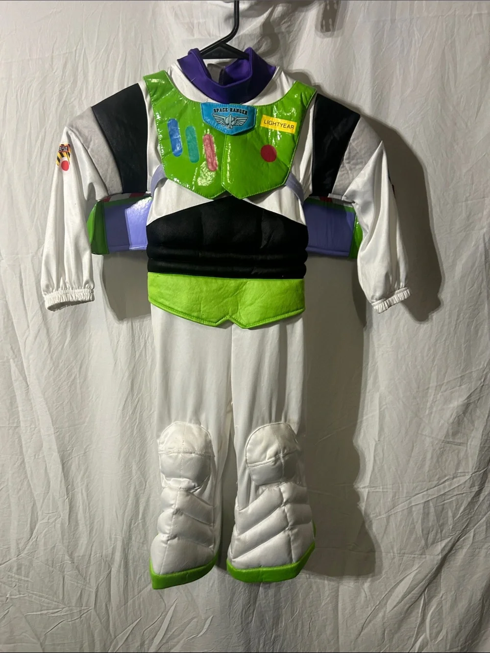 Disney Buzz Lightyear Kids Superhero Costume - White, Green, Purple - Picture 2 of 6